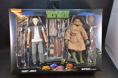 NECA Action Figure TMNT Casey Jones & Raphael 2020 Mit Kleidung 17 cm