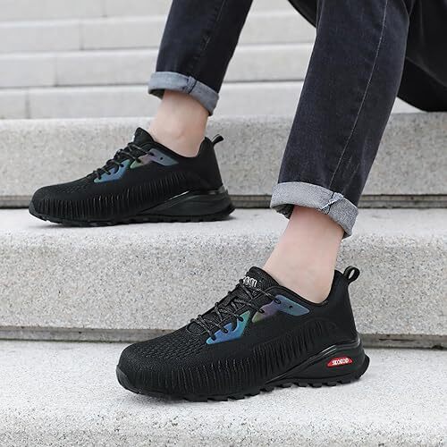 Stahlkappe Arbeitsschuhe Herren pannensicher leicht unverwüstlich Sneaker - Bild 6 von 7