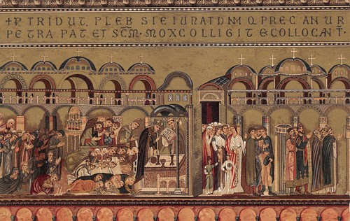 AL4-219) CARTOLINA BASILICA S MARCO VENEZIA MOSAICO INTERNO SCOPERTA CORPO - Picture 1 of 2