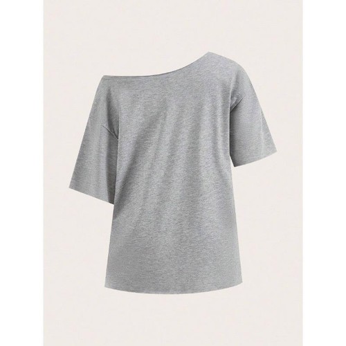 Plus Size Women's Trendy patterns T-shirt Short Sleeved Loose Top - Picture 2 of 5