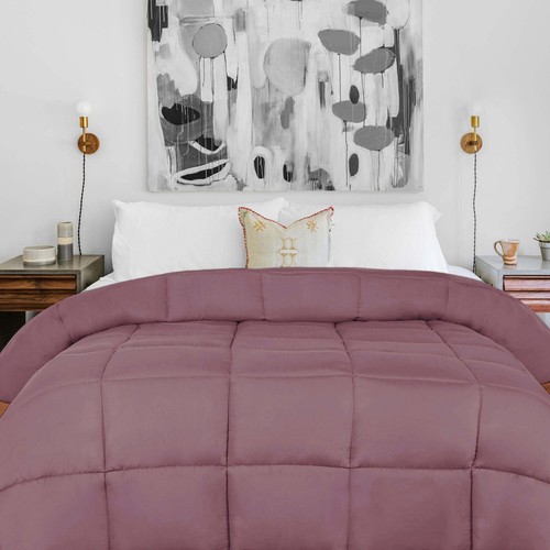All Season Solid Comforter Reversible Down Alternative Bedding - Picture 63 of 157