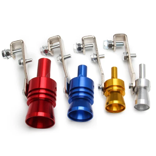 Car Turbo Sound Whistle Exhaust Tailpipe Blow Off Valve Bov Aluminum Universal