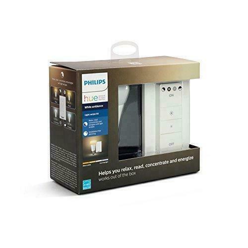 Philips Hue Smart Dimmable LED Light Recipe Kit, 1 Bulb and 1 Dimmer Switch,... Philips Hue Smart Dimmable LED Light Recipe Kit, 1 Bulb and 1 Dimmer Switch,...