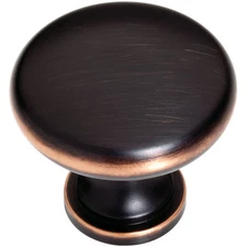 Lot of 25 Liberty Garrett Oil Rubbed Bronze Cabinet Knobs with Copper Highlights