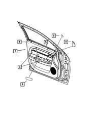 Genuine Mopar Mirror Opening Cover Bezel Left 1TA21DX9AE
