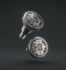 Motorcycle License Plate Bolts Ornate  Set of 2  Custom Biker Screws Harley gift