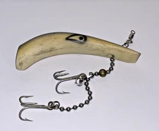 Vintage LAZY IKE - GLO IKE - Glow in The Dark Salmon- Pike Lure