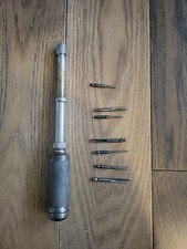 VINTAGE STANLEY YANKEE No. 41 PUSH DRILL WITH 7 BITS MADE IN USA