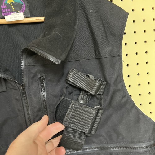 Gilet da pattuglia da sci grande da uomo vintage FORNITURE AREA SCIISTICA nero made in USA - Foto 4 di 7