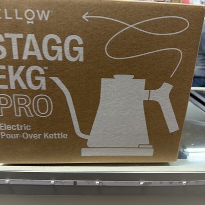 Fellow Stagg EKG Pro Electric Kettle Matte White 0.9 Liter Adjustable UNUSED