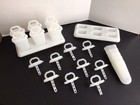 TUPPERWARE POPSICLE MOLDS SET OF6 FREEZER POP MAKERS PLUS EXTRA PIECES