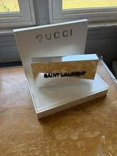 AUTHENTIC Gucci & Saint Laurent Eyeglasses Sunglasses Display Stand Lot of 2