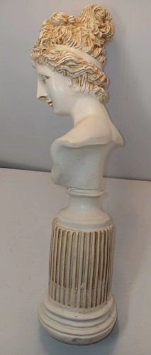 Arte Clásico Diosa Europea Cabeza Busto Resina Estatuilla Decoración del Hogar Estatua Columna - Imagen 2 de 9