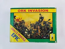 Warhammer 40k Epic Ork Invasion Complete in (poor) Box 5 Unused Sprues