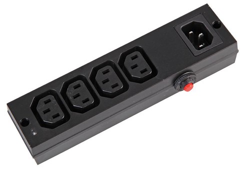 PRO ELEC - HP1314 - Verlängerung Block IEC 4-gang W / Überspannung Sw - Bild 2 von 2