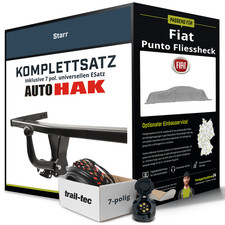 Anhängerkupplung starr für FIAT Punto Fliessheck +E-Satz Kit NEU