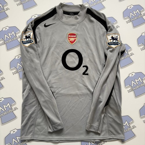 Camiseta de portero del Arsenal FC Jens Lehmann 2004/2005 usada en partido sin lavar - Imagen 2 de 19
