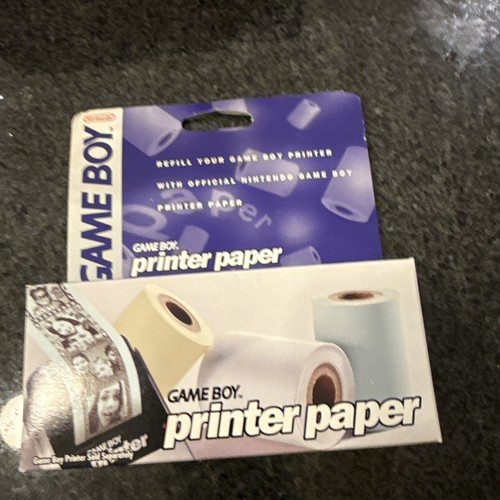 Nintendo Game Boy Printer Paper 3 Factory Sealed Rolls In Original Box 1998 - Picture 1 of 3