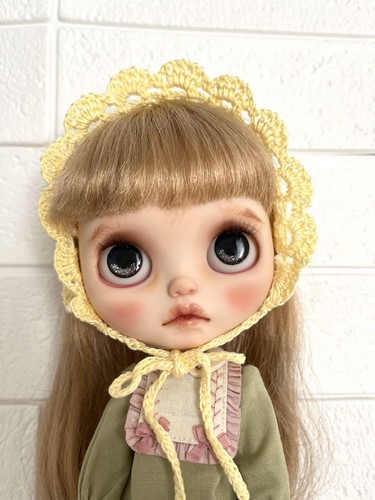 Custom Blythe Doll OOAK Gold Hair Replaced Eye Chips & Scalp Artist Made Used - Picture 21 of 24
