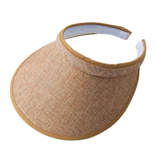 Lady Fashion Large Clip On Visor Wide Brim Sun UV Protection Cap Cover Hat Women - Picture 15 of 34