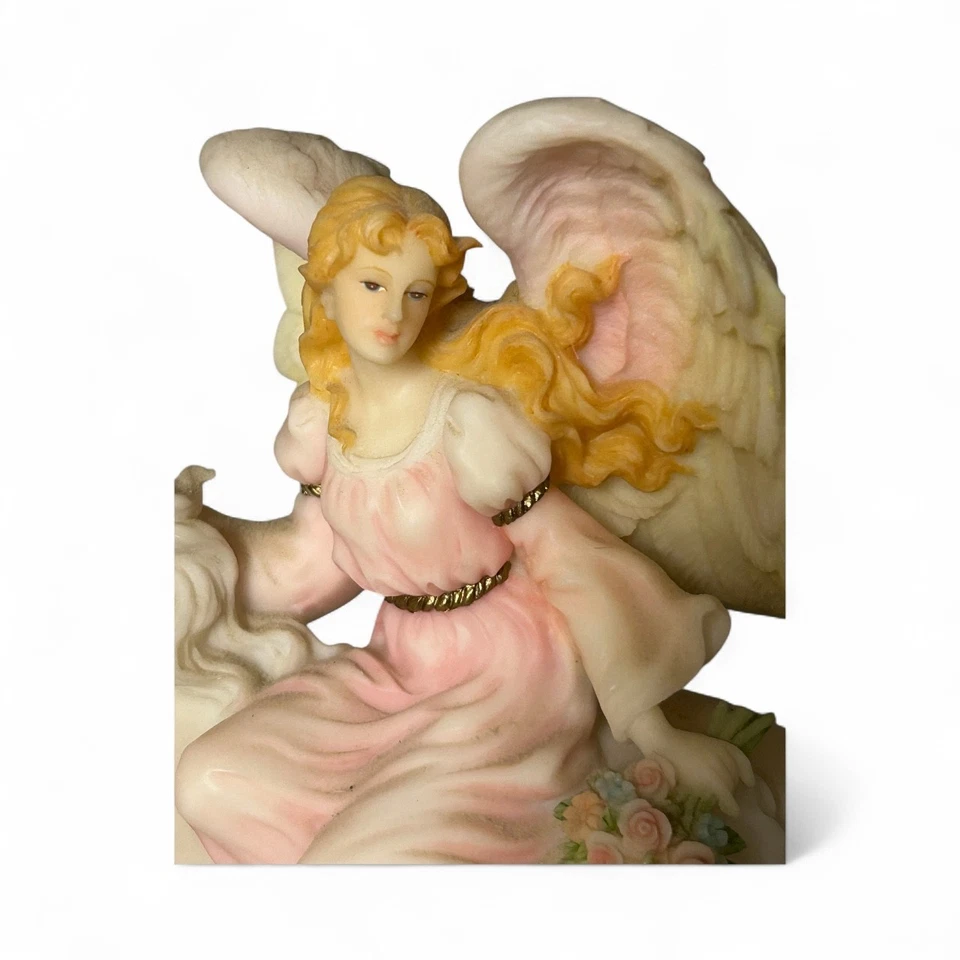 1997 Colecionável Serafim Naturezas Clássicas Próprio Anjo a Cavalo por Roman Inc #78084 - Imagem 4 de 4