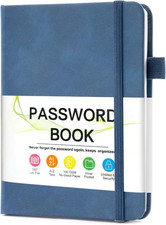 Password Keeper Book with Alphabetical Tabs  4.3"x5.7" Small Password Books for S