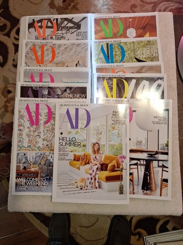 Architectural Digest Lot of 11 Issues Missing Only August 2018 Very Good - Picture 1 of 7