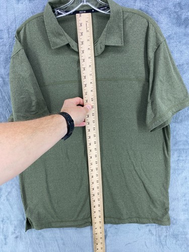 Public Rec Short Sleeve Polo Shirt Men’s Size XL Olive Green Casual Stretch Golf - Picture 5 of 10