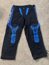 Mens Proto Paintball Pants Black Blue Adjustable Waist Nylon - Size Medium