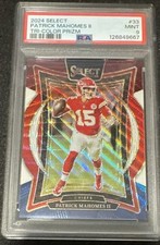 2024 Select Patrick Mahomes II Tri-Color Prizm /299 PSA 9 Chiefs 📈 🐐 🔥