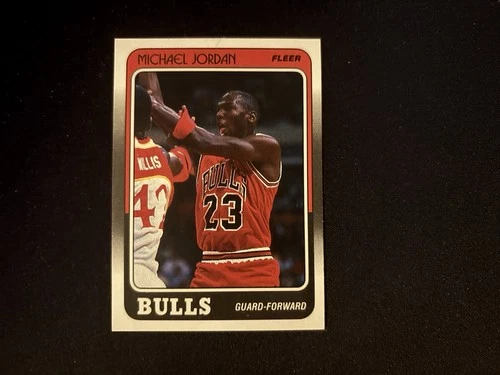 1988 Fleer Michael Jordan #17 Chicago Bulls Basketball Base Set Card
