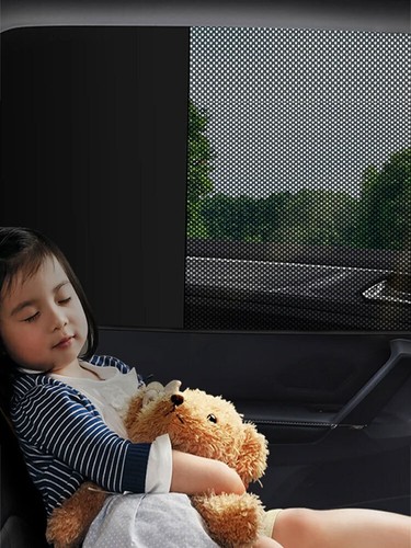 1/2/4x Magnetic Car Sun Shade UV Protection Car Curtain Side Window Mesh Film!! - Picture 11 of 18