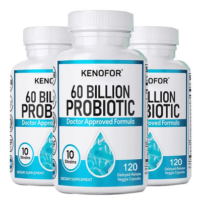 Probiotics 60 billones CFU Potency for Healthy Digestive Immune Health 120 Caps