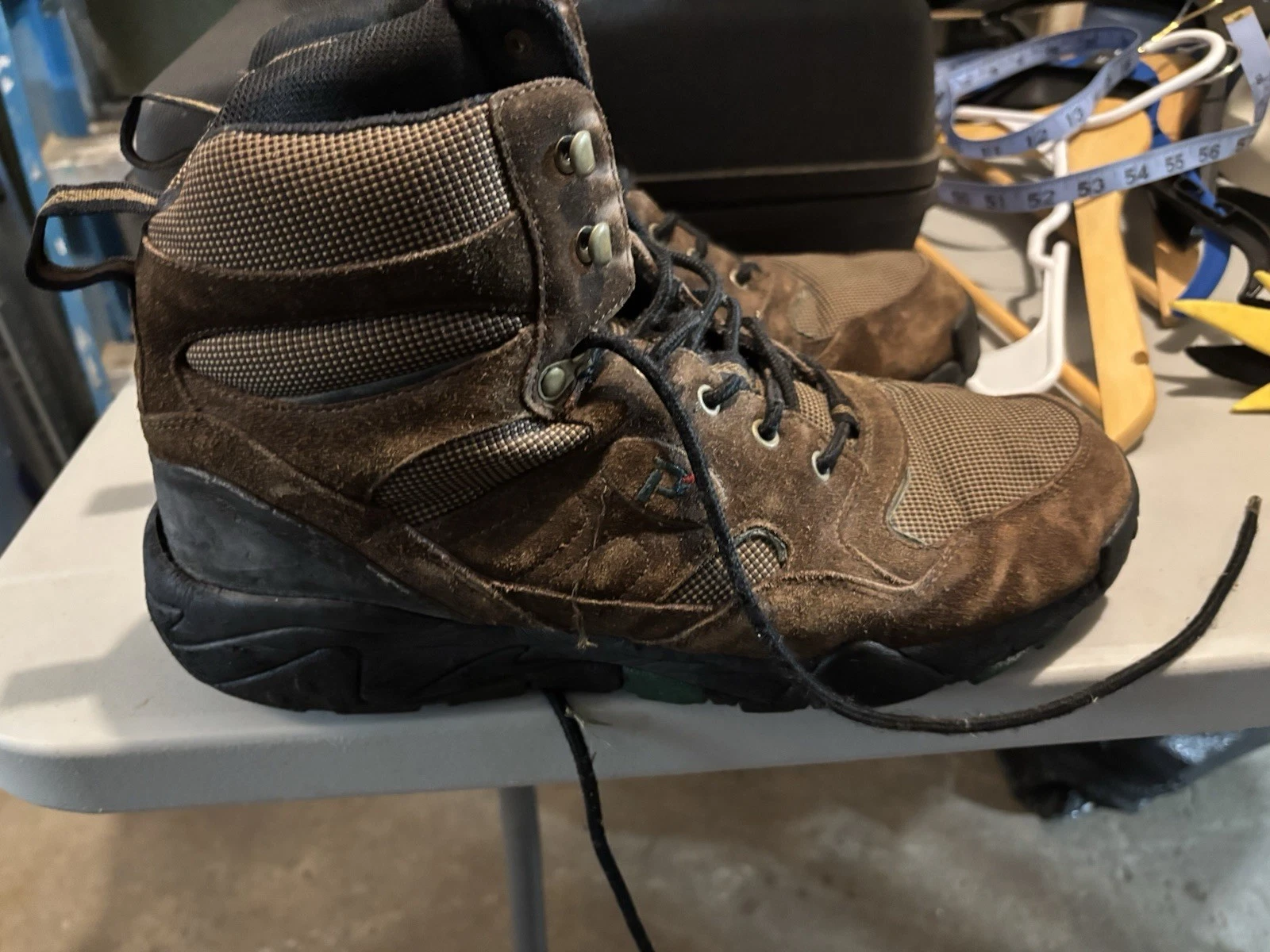 Propet Camp Walker Men's Size 14 Brown Ankle Boots Hikers Hiking Comfort