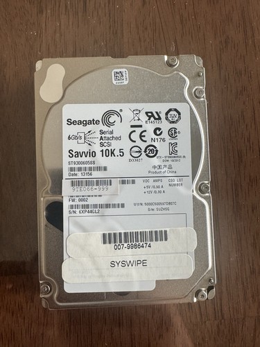 Seagate 600GB 2.5" Hard Drive ST9600205SS 6Gb/s SAS 10K.5 Enterprise Class 10K - Afbeelding 2 van 8