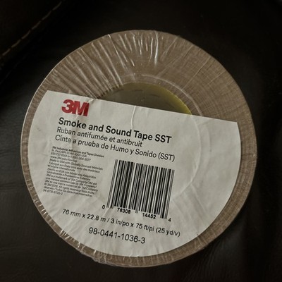 3M Smoke And Sound Tape SST 98-0441-1036-3 25 Yards 3 in X 75ft