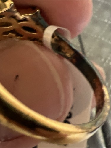 NOS STS Chuck Clemency Sterling Grossular Granat ? Ring Gr. 10 4g #JJ30 - Bild 3 von 3