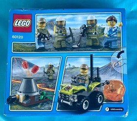 New Lego City 83 PC Volcano Starter Set 60120 Sealed Box With Wear Legos Toy