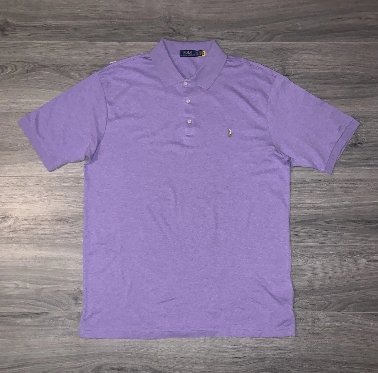 Polo Ralph Lauren Soft Cotton Polo Shirt Heather Purple Big & Tall Men’s Sz XLT