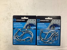 Crawford Zinc Plated Silver Steel 1.5 in. Peg Hooks 10 pk