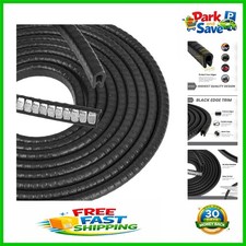 Black Edge Trim, Fits 1/16-1/8 Inch Edges - Easy Installation, 10 Feet