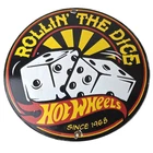 Vintage Hot Wheels Sign - Dice Die Cast Cars Porcelain Gas Station Pump Sign