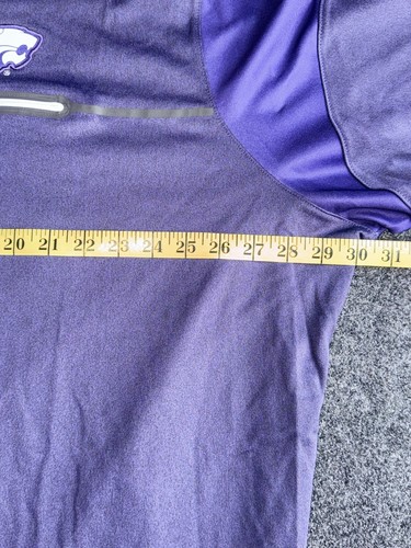 Pullover Nike Dri-Fit Kansas State Wildcats 1/4 cremallera púrpura 2XL para hombre KSU - Imagen 7 de 8