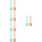 5 PCS Kleberegisterkarten Seitenmarkierungen Tabs Aufkleber-Tabs