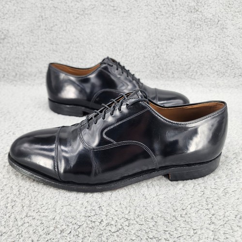 Johnston Murphy Mens Oxfords Sz  9 D/B Black Leather Classic Cap Toe Dress Shoes - Picture 1 of 15
