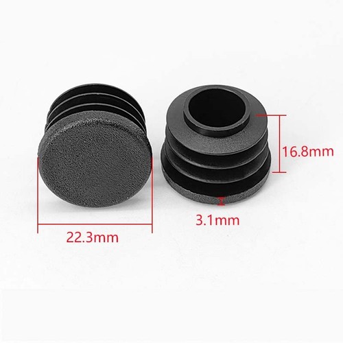 Round Plastic Tube End Caps Insert Bungs Blanking Plugs Stoppers Chair Feet Leg - Picture 15 of 52