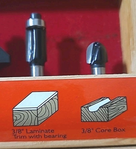 18-PC Router BIT SET - woodworking bits. New Open Box. Unbranded. Tools. - Picture 6 of 17