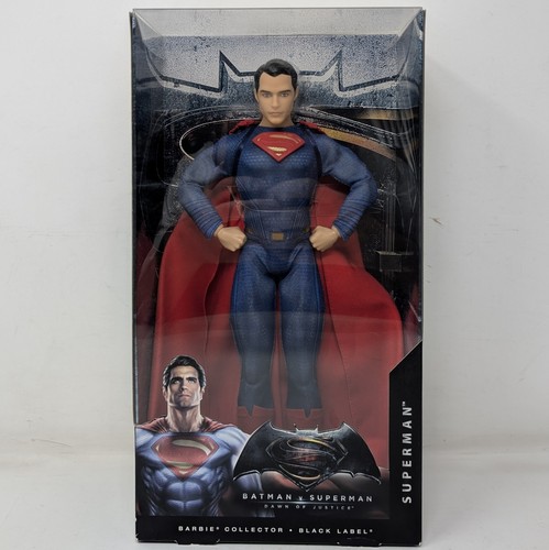 Barbie Black Label Superman V Batman Henry Cavill Superman 12" Doll 2016 NIB