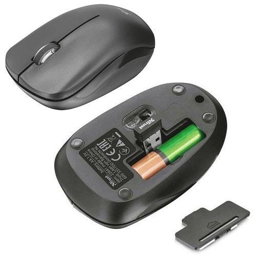 Wireless Keyboard Mouse Kit Ergonomic Trust Nova Multimedia - Picture 3 of 6