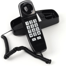 Corded Wall Phone, Landline Phones for Seniors with Large Buttons, Office Desk P